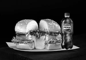 Veg Fiery Cheese Volcano Burger Ipl Saver Combo