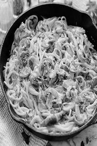 Butter Garlic Mushroom Pasta