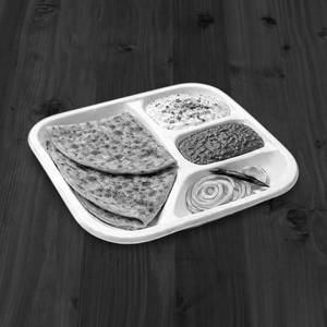 Aaloo paratha [2 pieces] + curd + chatni