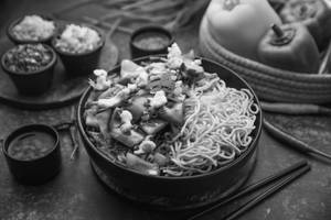 Non-veg Pan Fried Noodles