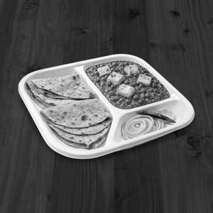 Matar paneer and roti [4 pieces]