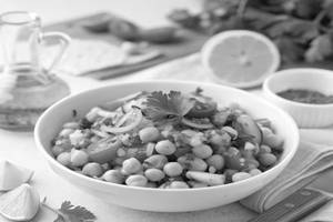 Boiled Chana Salad