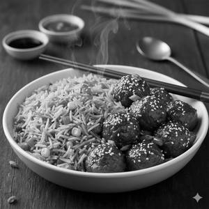 Veg Manchurian Rice Bowl