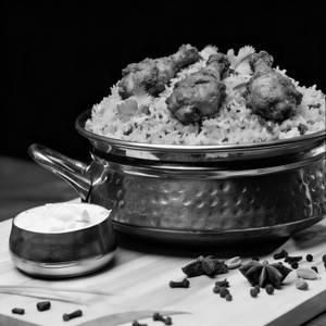 Chicken 65 Small Budget Biryani(3 Pc)