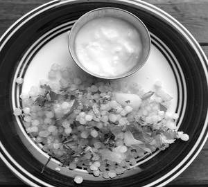 Sabudana Khichdi + Curd