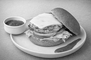 Lean Protein Cheesy Paneer Burger