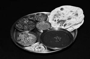 Punjabi Chicken....sai Panner Chicken Rice 3 Roti--