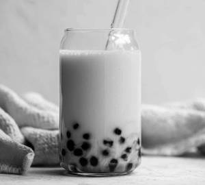 Mango bubble tea