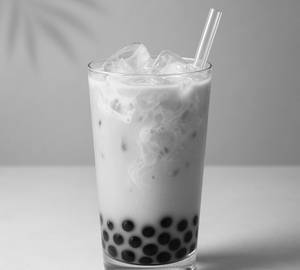 Blue hawai bubble tea