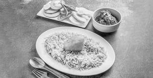 Aloo Biryani With Half Chicken Kosha