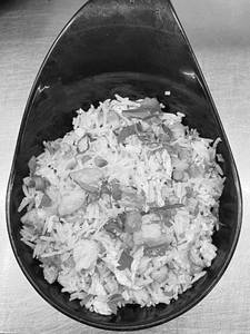 Mixed Burnt Garlic Celery Fried Rice
