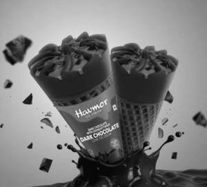 Dark chocolate cone