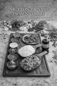 Mutton Biryani & Prawn Combo