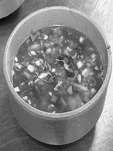 Burnt Garlic Soup