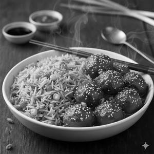 Chicken Manchurian Rice Bowl