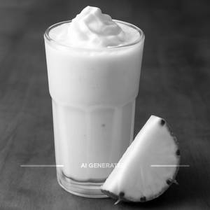 Pineapple With Vanilla Milk Shake