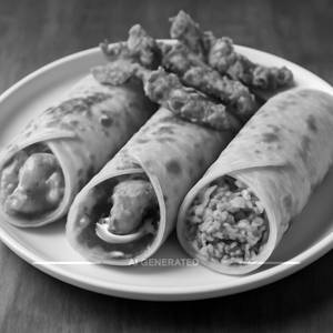 Butter Chicken Roll  + Chicken Fry Roll + Chicken Mughlai Roll