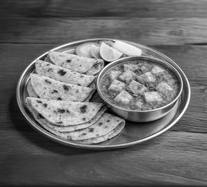 Roti 5 + Paneer Curry
