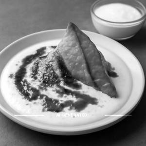 Dahi Samosa (full) Unsweetened Plain Dahi