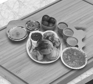 6 pcs Special Thali Litti Bati