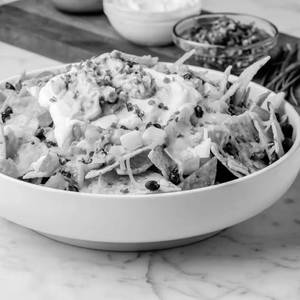 Cheese Nachos with Salsa