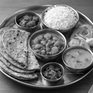 Mutter paneer thali                                                       