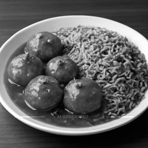 Egg Manchurian Rice