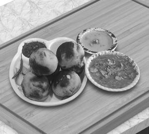 6 Pcs Daal Baati+ Special Chokha