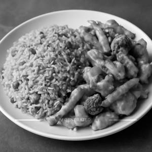 Fried Rice With Crispy Veg