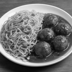 Veg Munchurian With Veg Noodles
