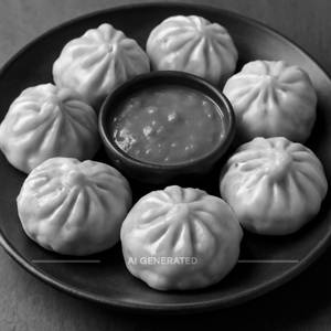 Chicken Cheese Momos (7 Pcs)