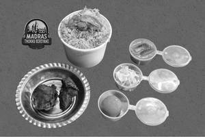 Mini Chicken Biryani With Chicken 65 & Moti Laddu