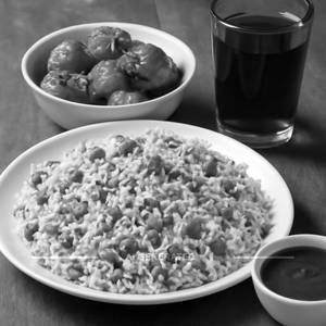 Veg Fried Rice With Manchurian