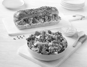 [72g Protein] Roast Chicken Salad + Chicken Tik...