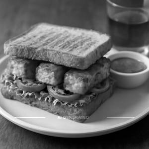 Tandoori Paneer Sandwich (4 Pieces)