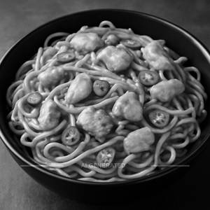 Chilly Garlic Chicken Noodles