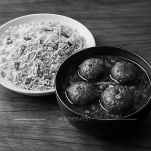 Veg Munchurian With Veg Fried Rice