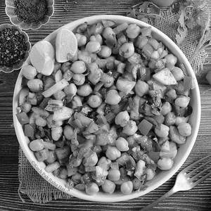 Boiled Chickpea Salad