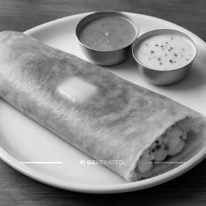 Butter masala dosa