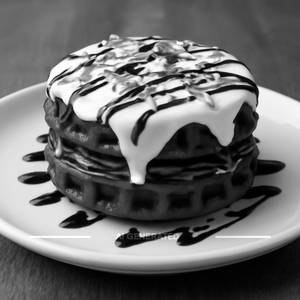 Red Velvet Waffle Cake