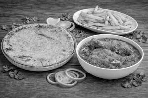 Lachha Paratha + Chicken Masala+ Sfrench Fries