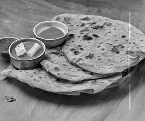 Paneer Aloo Cheese Paratha