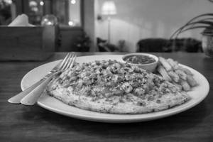 Masala cheese chicken omelette