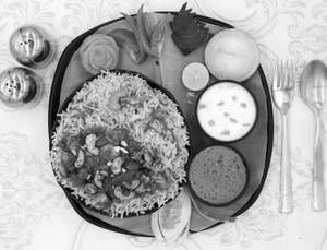 Cashewnut Mushroom Mix Biryani