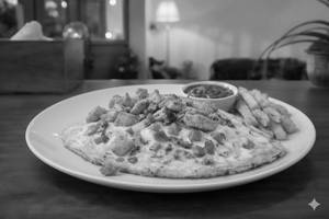Omelette au cheese chicken fromage