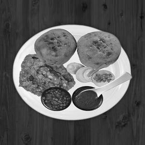 Plain litti chokha [2 pieces]