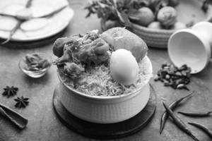 Mutton With Egg Biryani [1 Egg]