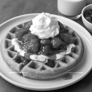 Strawberry Cream Cheese Waffle