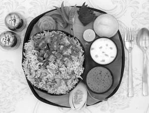 Mushroom Paneer Mix Biryani