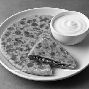 Veg Stuff Paratha With Dahi